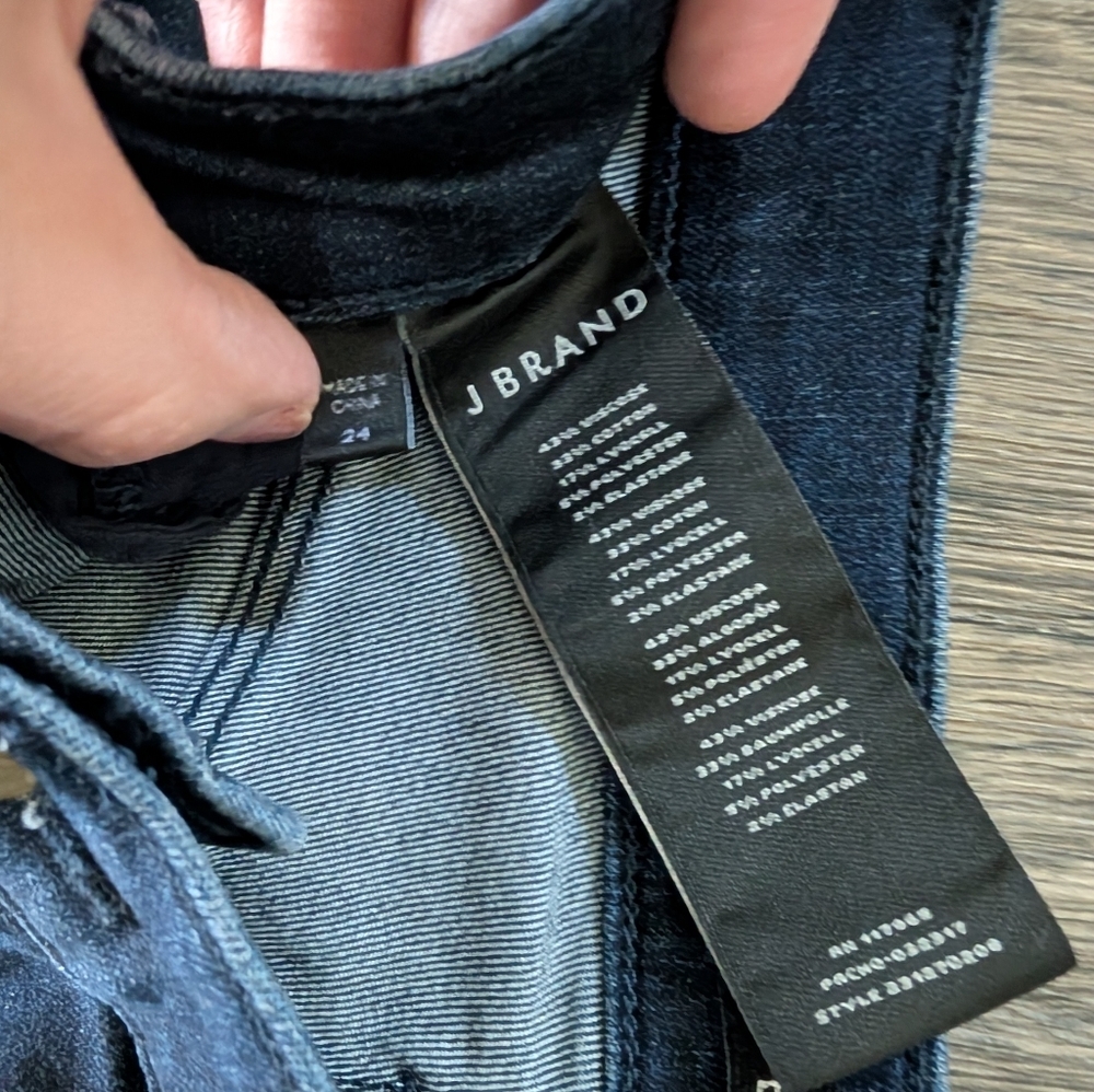 J Brand Women's Dark Blue Skinny Jeans - Picture 3 of 4